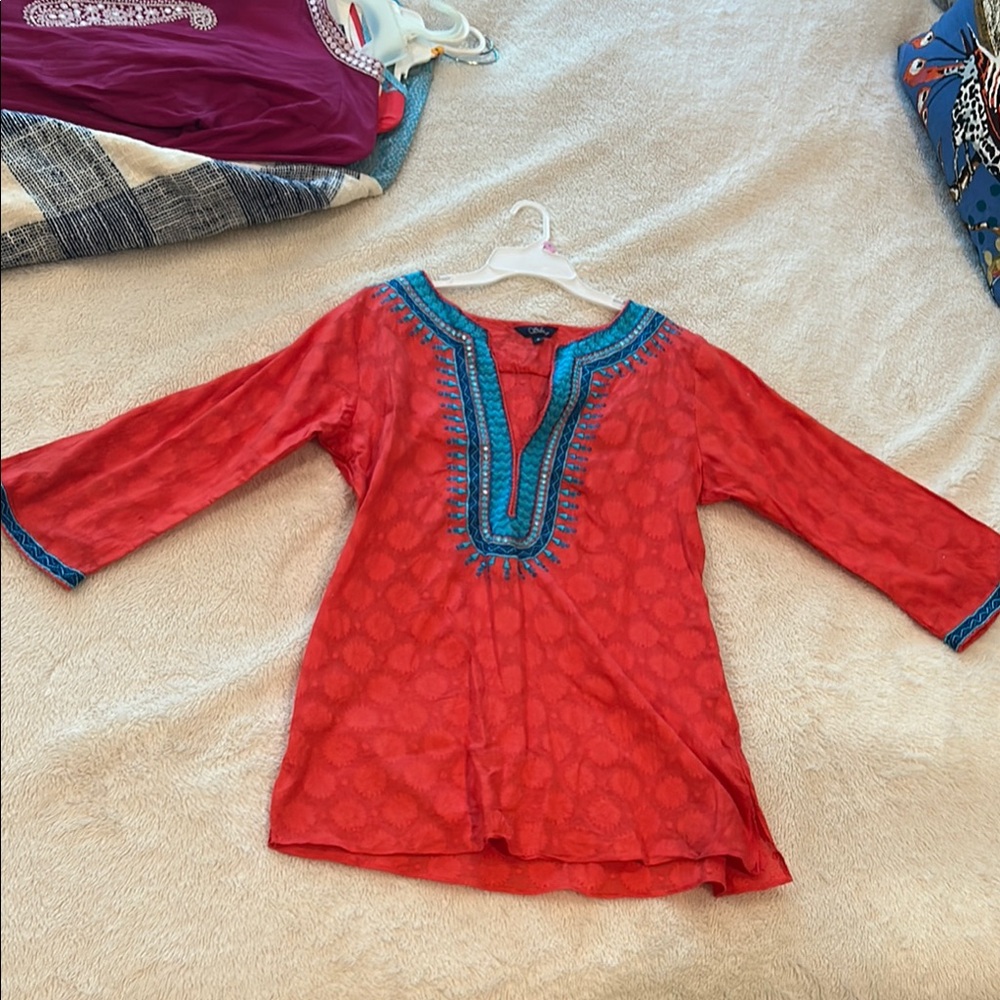 Sulu red and blue coverup